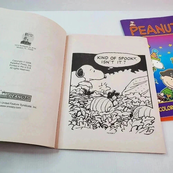 Peanuts Happy Halloween Coloring & Activity Books (Lot Of 3) Easy Tear Out Pages - Picture 4 of 16